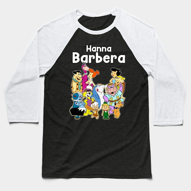 hanna barbera and the friends Baseball T-Shirt by akihiro123